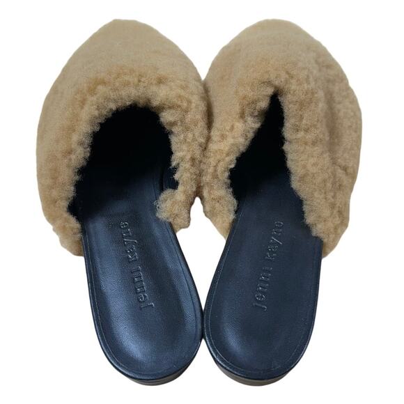 Jenni Kayne NWOB Shearling Mule Natural Color Flats Size 39 (US 9) Padded Insole - Picture 4 of 8